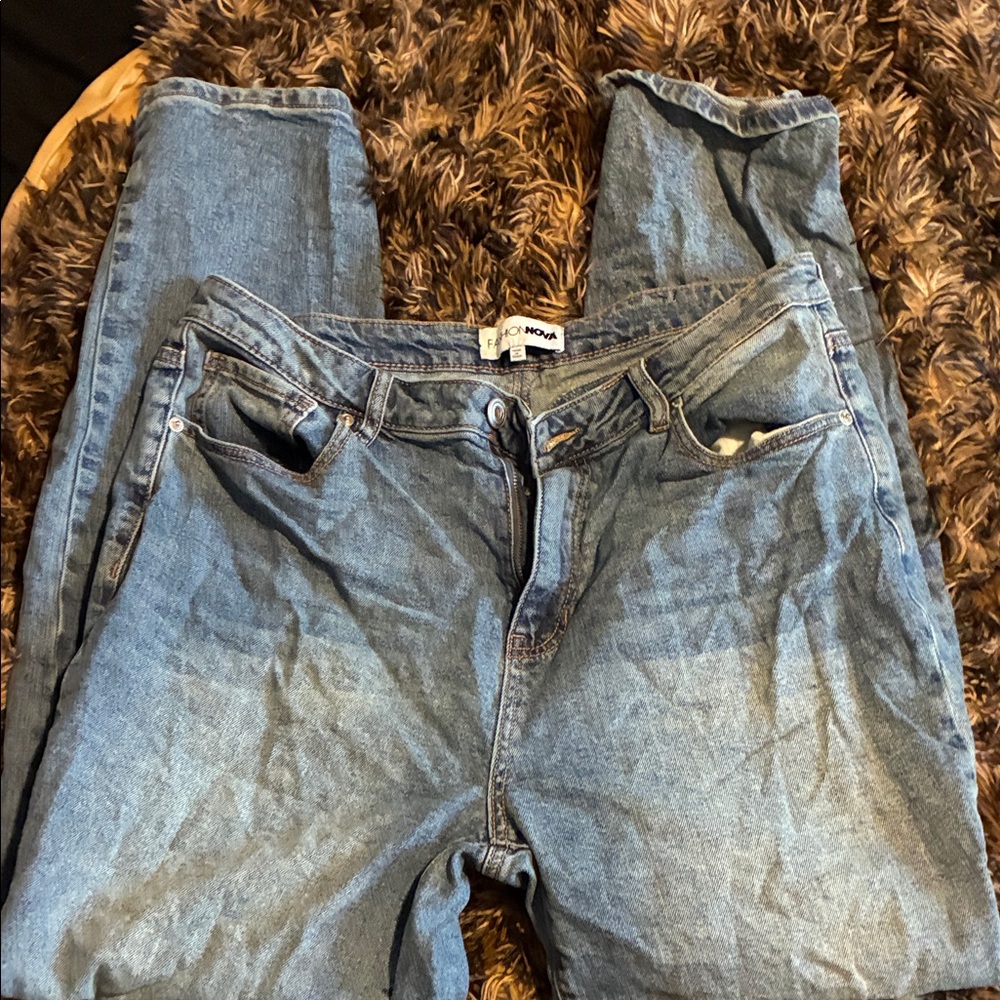 Fashionova heart baggy jeans